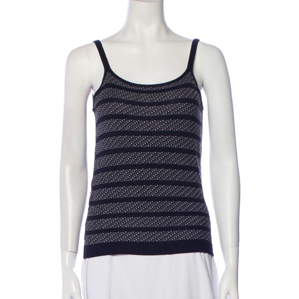 Giorgio Armani Striped Scoop Neck Top Size: S | US4, IT40